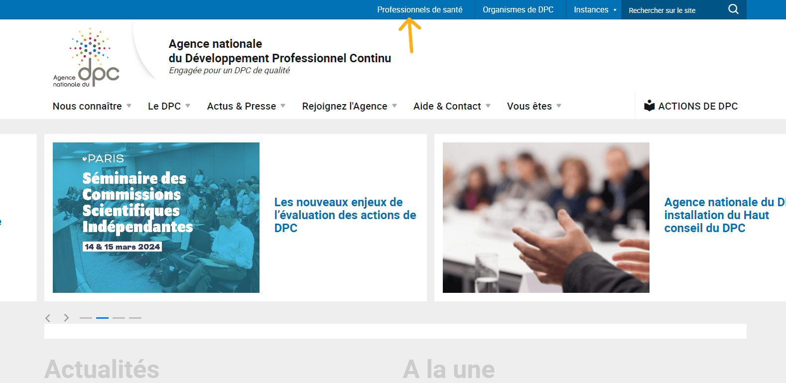 Création de compte ANDPC - Etape 1 - PAPL Formation