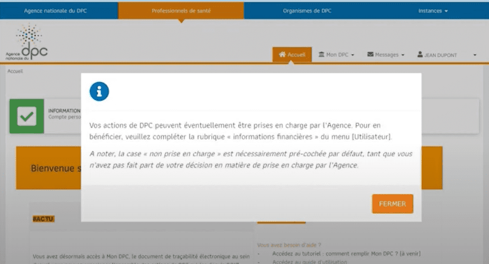 Prise en charge compte ANDPC - PAPL Formation